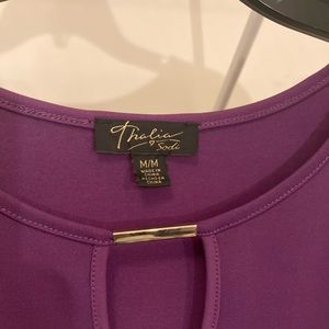 Never worn polyester spandex Thalia blouse! Rich